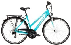 Pegasus Avanti 2018 21-Gang -Fahrradladen Pegasus Avanti 2018 28 Zoll 21 Gang Damen Trapez tuerkis weiss orange 576 70645