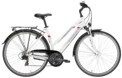 Pegasus Avanti 2018 21-Gang -Fahrradladen Pegasus Avanti 2018 28 Zoll 21 Gang Damen Trapez weiss grau rot 576 70545