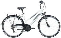 Pegasus Avanti 2023 18-Gang -Fahrradladen Pegasus Avanti 2023 26 Zoll 18 Gang Damen Trapez Maedchen white grey silver weiss grau silber 505 62538 62544