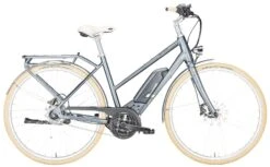 Pegasus Macaron-E 2018 -Fahrradladen Pegasus Macaron E 2018 8 Gang Damen Trapez grau matt 400Wh 500Wh 784 785 18445 18450 18453