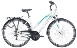 Pegasus Piazza 2023 21-Gang -Fahrradladen Pegasus Piazza 2023 21 Gang Damen Trapez metallic off white weiss tuerkis 505 15645 15650 15655