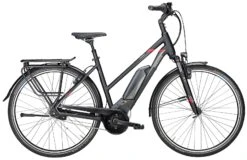 Pegasus Premio-E8F Sport 2018 -Fahrradladen Pegasus Premio E8F Sport 2018 Damen Trapez schwarz matt grau rot 784 23645 785 23645
