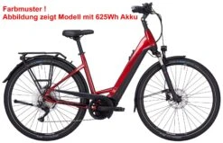 Pegasus Premio-Evo-10 Lite-750 2022 -Fahrradladen Pegasus Premio Evo 10 Lite 750 2022 Damen Wave Unisex Tiefeinstieg hyper red black matt chrom rot schwarz 647 38645 38650 38655