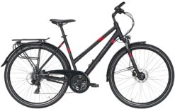 Pegasus Solero-Disc 2020/2021 24-Gang -Fahrradladen Pegasus Solero SL Disc 2020 24 Gang Damen Trapez schwarz matt rot grau 526 29545 29550 29553