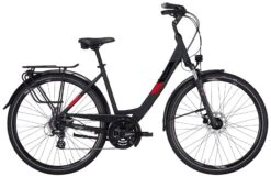 Pegasus Solero-Disc 2022 24-Gang -Fahrradladen Pegasus Solero SL Disc 2022 24 Gang Damen Wave Tiefeinstieg Unisex black matt red schwarz rot grau 636 28345 28350 28355