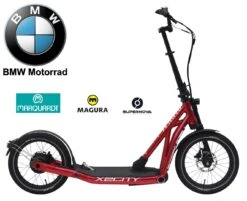 BMW X2City E-Scooter 13 BMW X2City E-Scooter -Fahrradladen Scooter E Roller BMW X2City Pedelec metallic red rot KW074 DCMS99