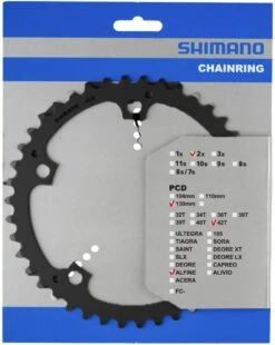 Shimano Alfine 42 Zähne Schwarz Y-1PB42010
