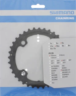 Shimano XT Ab 2012 4-Arm 10-fach 36 Zähne AL-Type Alu Schwarz Y-1MP98020